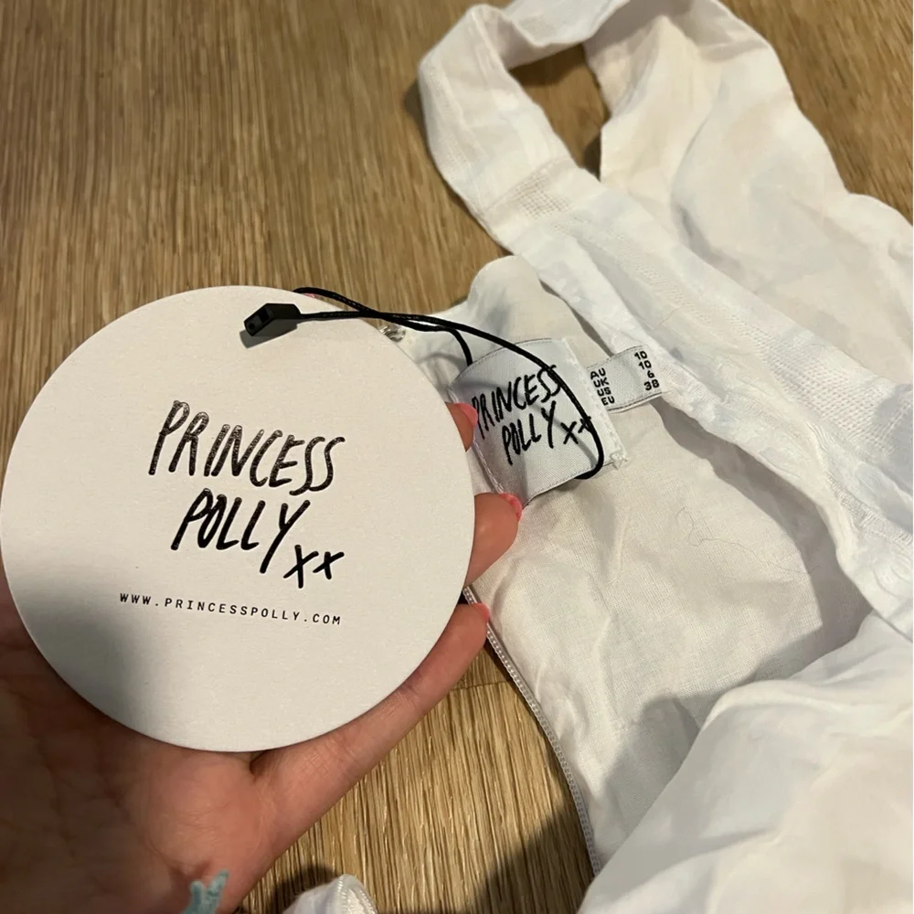 PRINCESS POLLY WHITE DRESS SIZE 6 - Picture 3 of 3